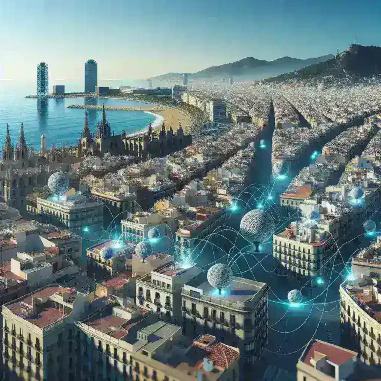 "Barcelona launches innovative sensor network for real-time noise pollution detection, showcasing urban technology and environmental awareness."