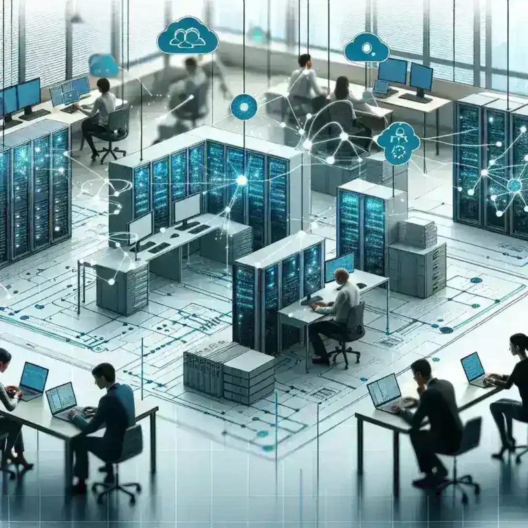 "Infografía sobre soluciones de gestión distribuida de configuración para empresas modernas, destacando herramientas y estrategias efectivas para optimizar la administración del software."