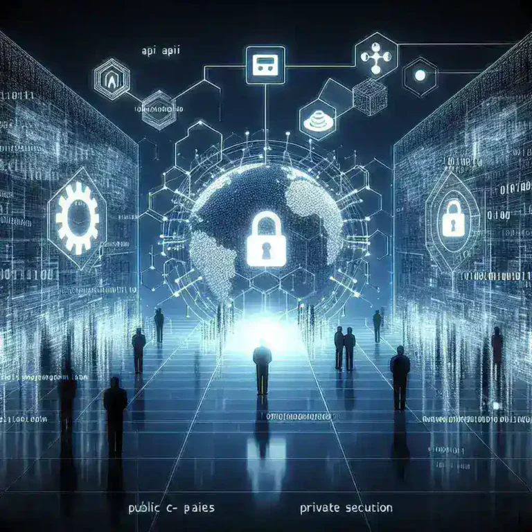 "Diagrama ilustrativo de técnicas avanzadas para la protección de API públicas y privadas, destacando estrategias de seguridad clave en la Guía Completa 2024 sobre soluciones de protección de API."